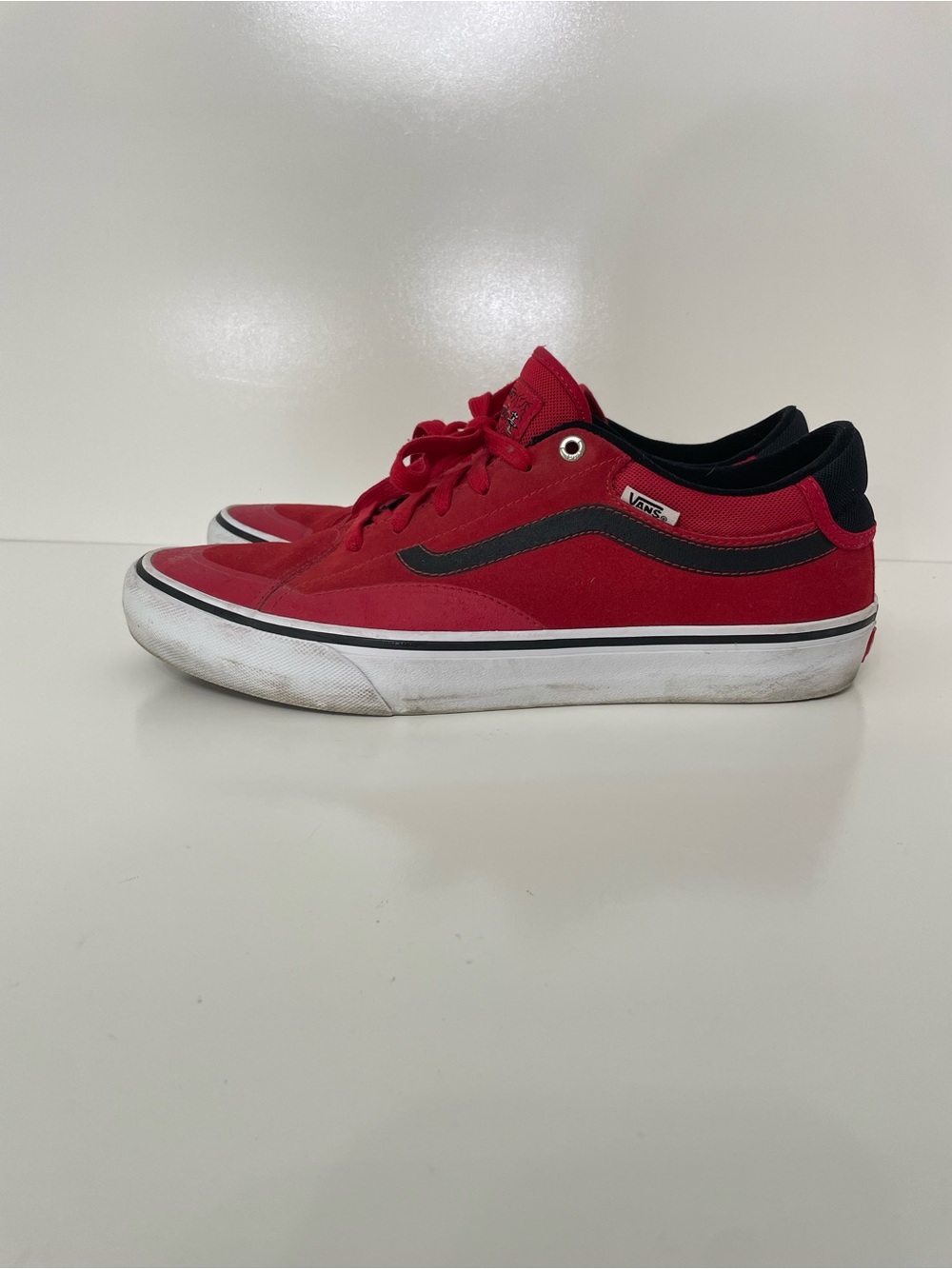 Vans Skate Pro Low Top Shoes TNT Adv Suede Red Mens 11 Streetwear Indie Sleaze